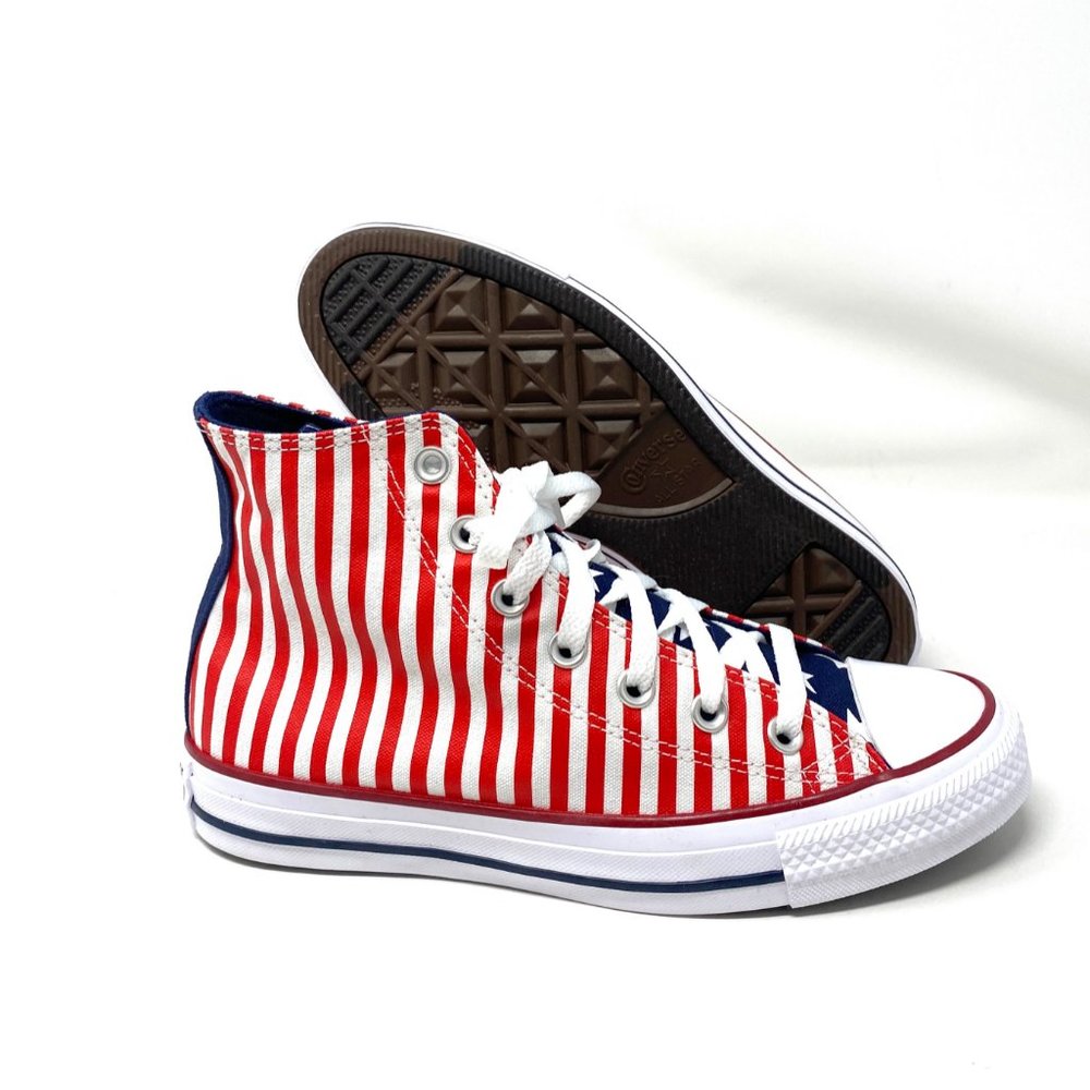 💖MEGA SALE💖CONVERSE 170813F Women CTAS High Red White STARS STRIPES  Sneaker - Picture 6 of 9